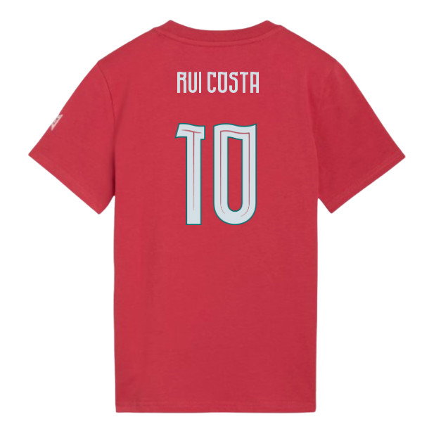 2026-2027 Portugal FtblCulture Tee (Red) - Kids (Rui Costa 10)-SoccerKits Hub | Buy Soccer Jerseys Online